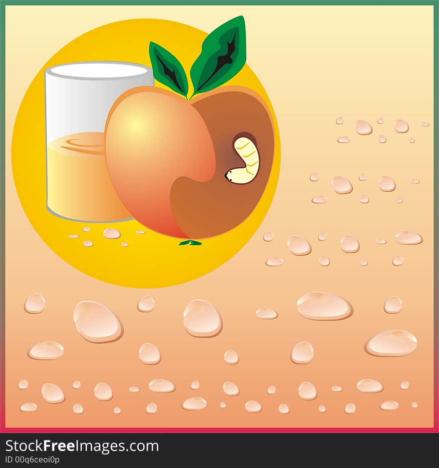 Apple And Glass Of Juice