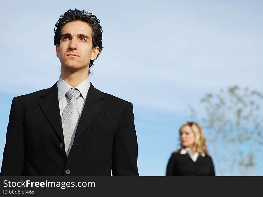 Portrait of a confident and successful business team posing together