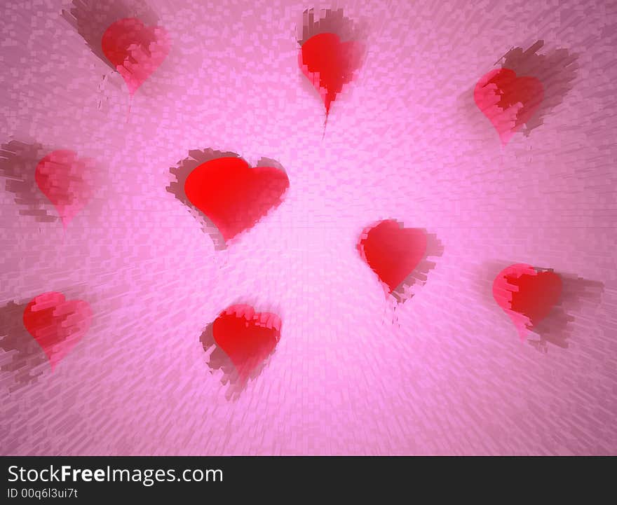 Abstract Valentine background whit some heart. Abstract Valentine background whit some heart