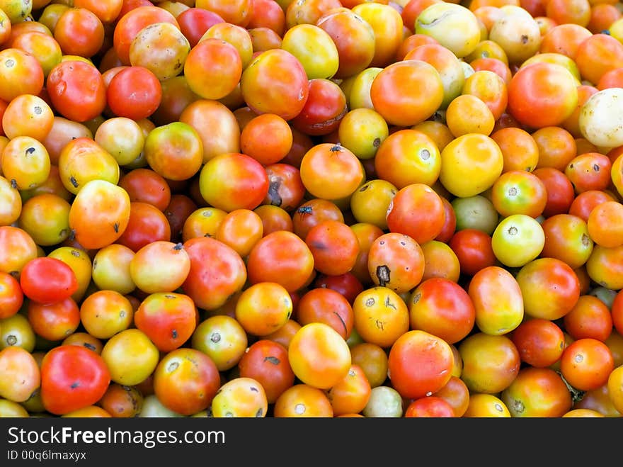 Tomatoes at marketplace