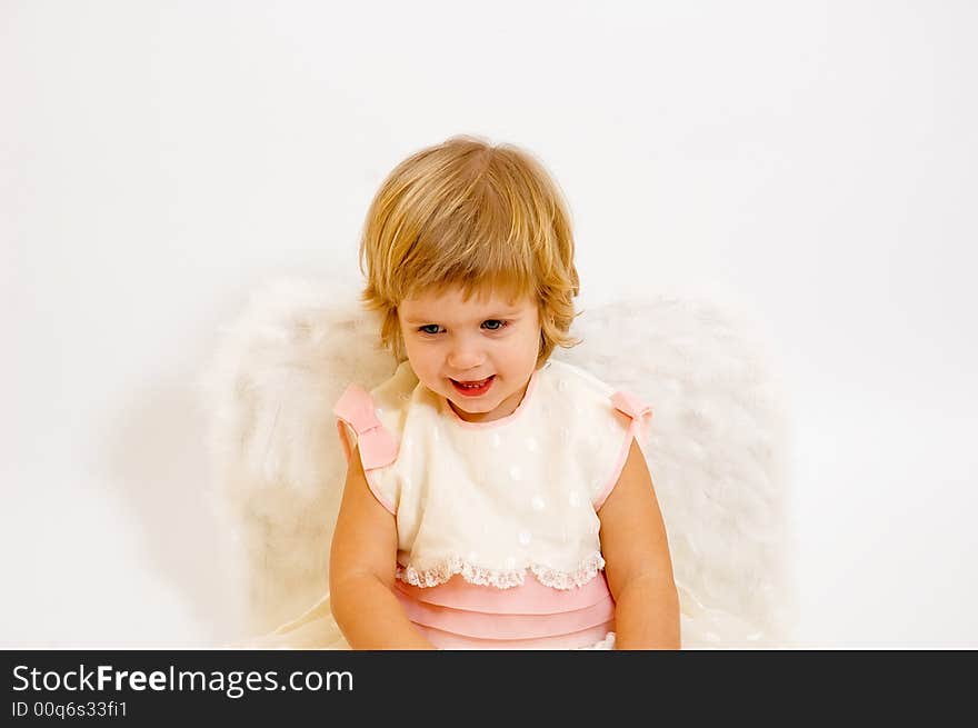 St. valentine's day angel girl. St. valentine's day angel girl