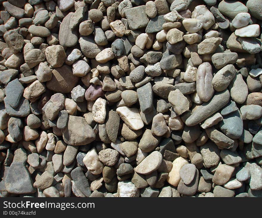 Little stones in the nature