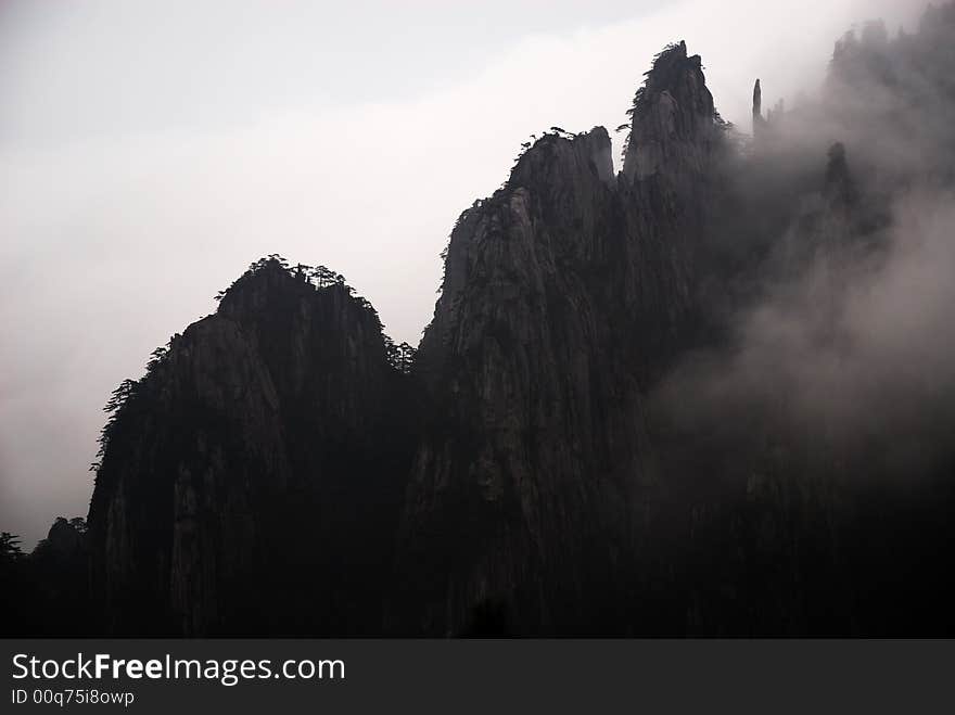 Huang shan in south of an hui province, china