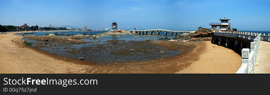 Bridge and Pavilion on the Sea