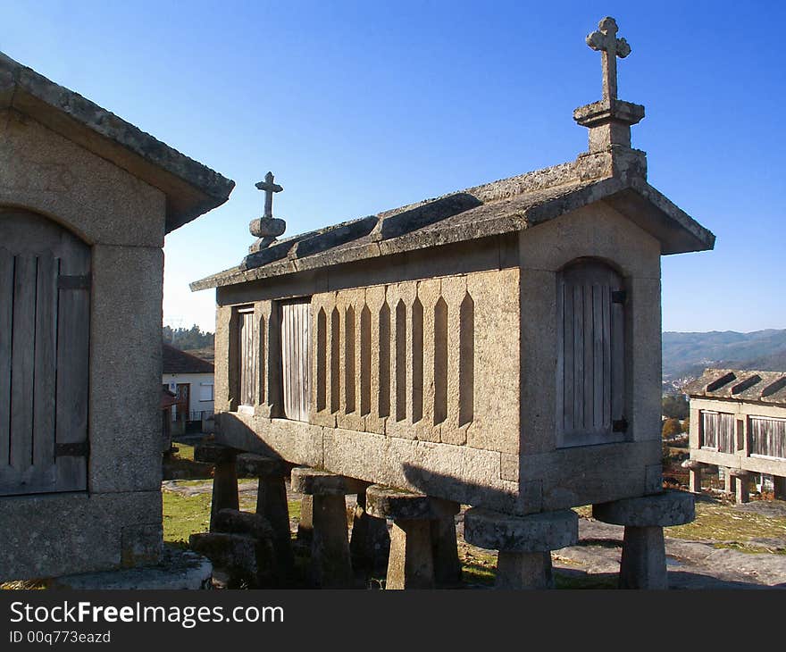 A sample of popular portuguese architectute at Castro de Laboreiro - Portugal. A sample of popular portuguese architectute at Castro de Laboreiro - Portugal