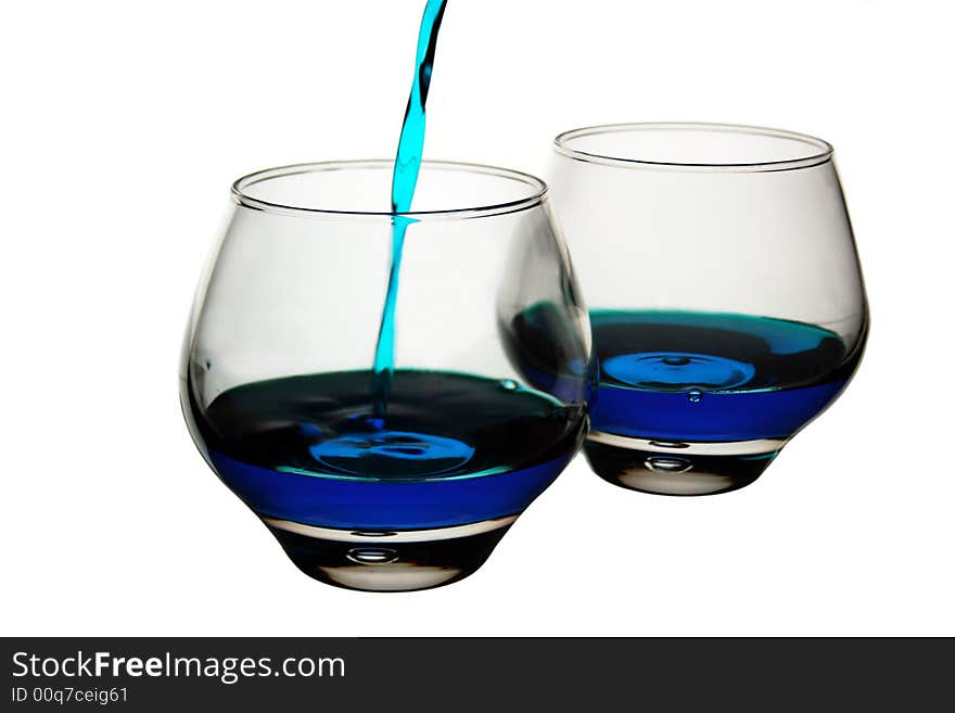 Two Glasses With Liquor