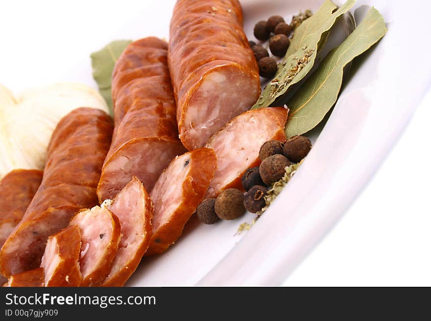 Fresh healthy sausage