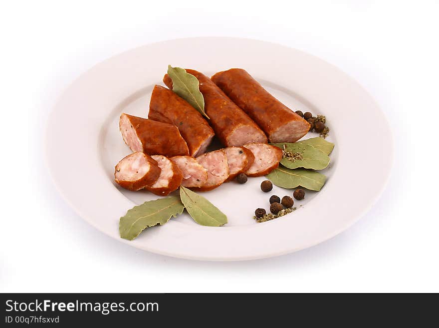 Fresh healthy sausage