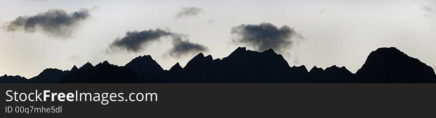 Mountain ridge, Aosta Valley (Italy)