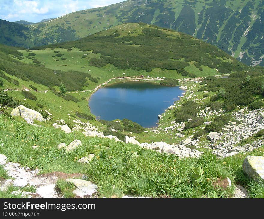 Tarn on mountains in Slovak Republic.
High Tatra.