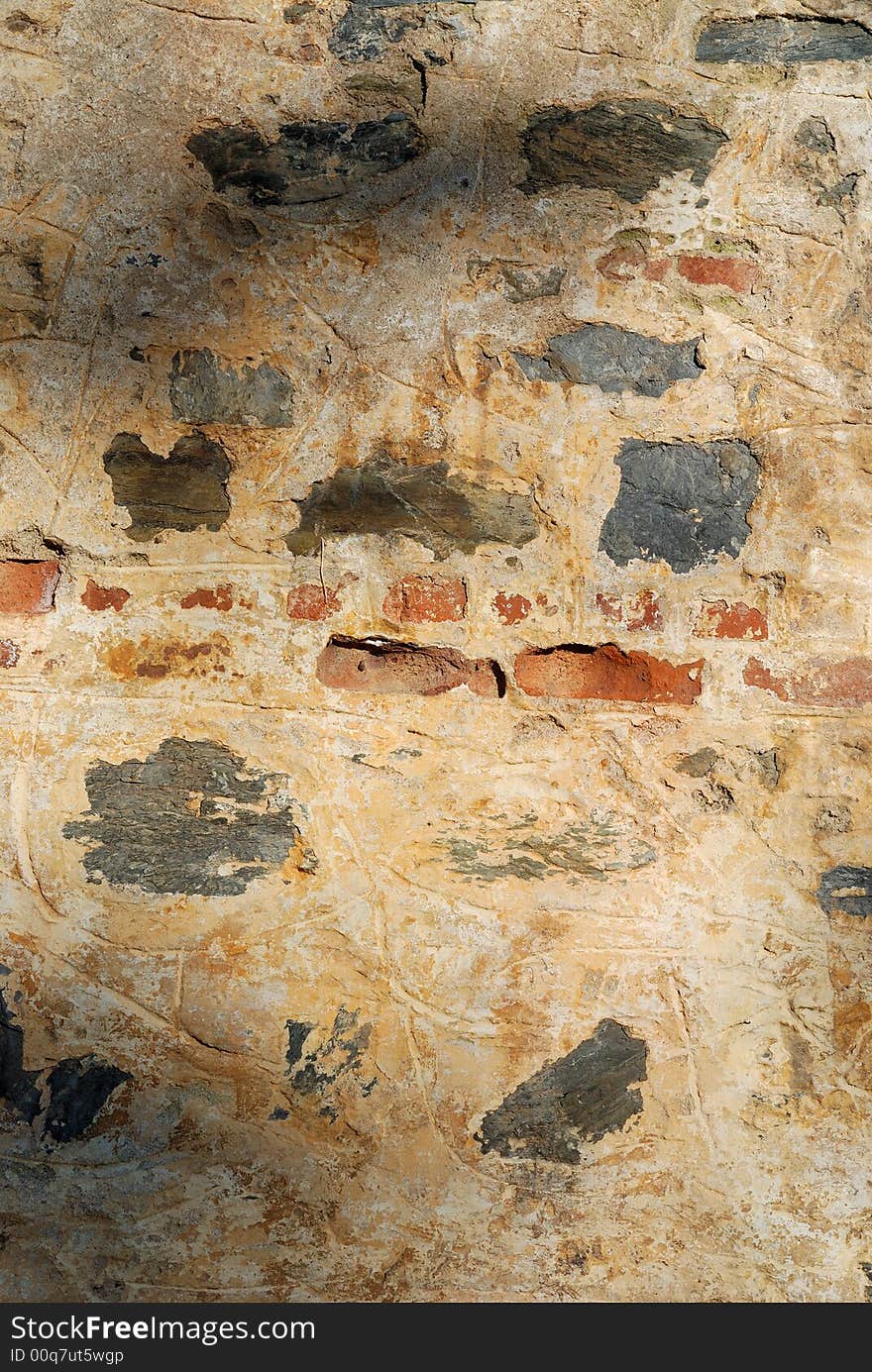 Close up of an rustic wall. Close up of an rustic wall