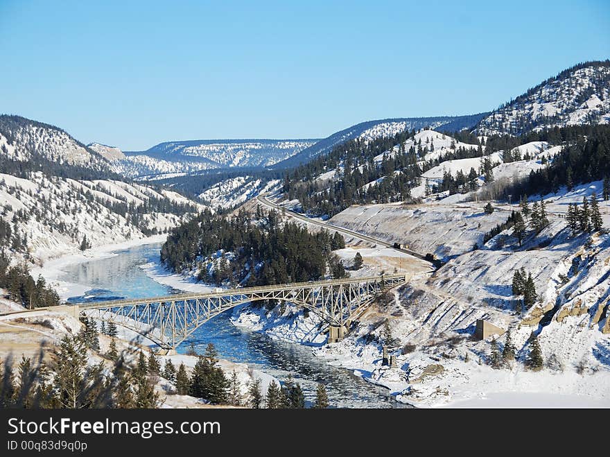 Chilcotin bridge over the fraser river in bc