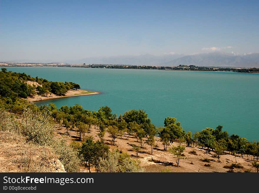 Travel destination: view of a seacoast