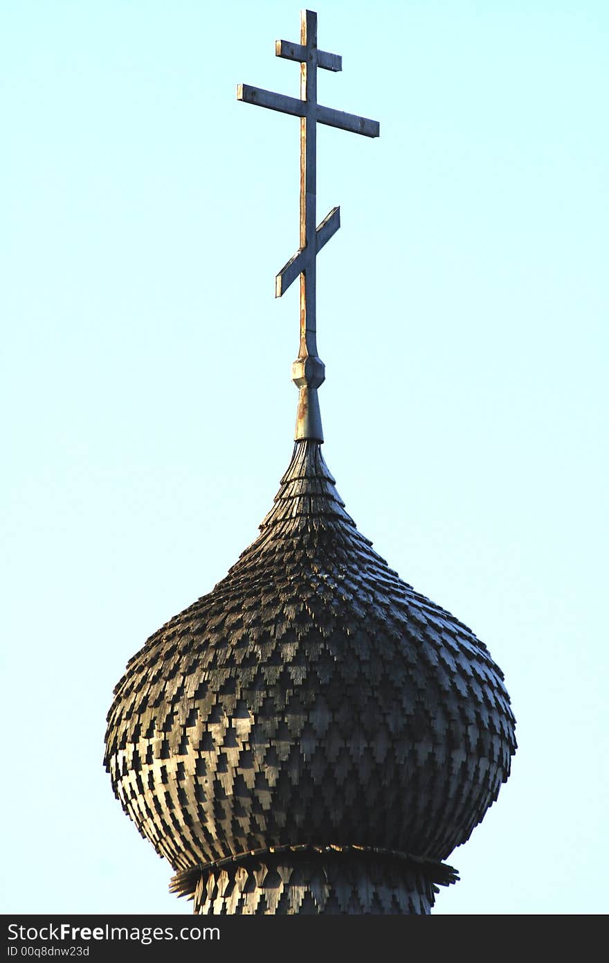 The wooden dome of church