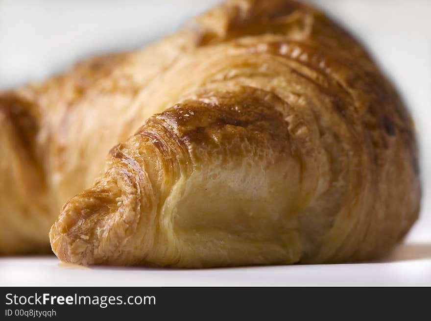 Close up of a croissant