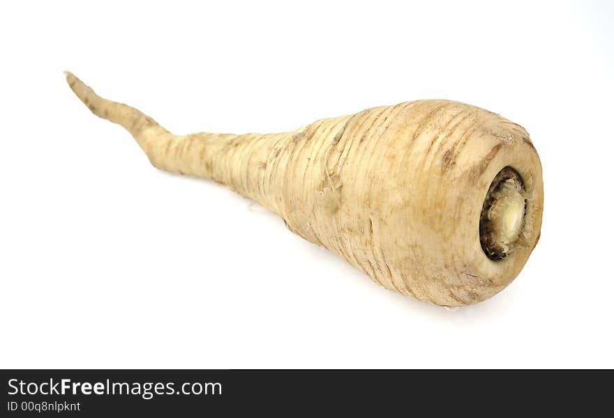 Chirivia healthy vegetable on a white background