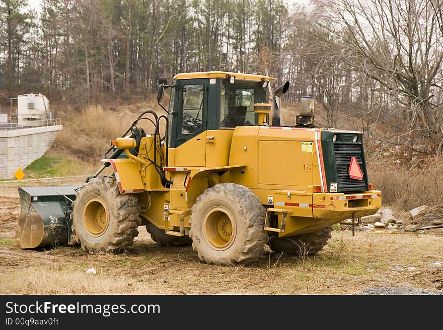 Large Bulldozer in Trees