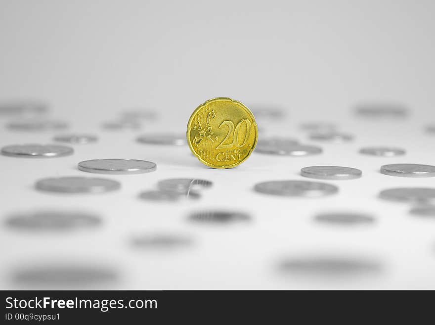 Photo of euro coins