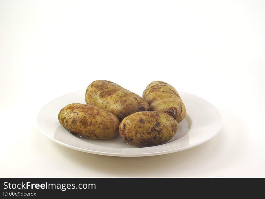 Raw Whole Potatos