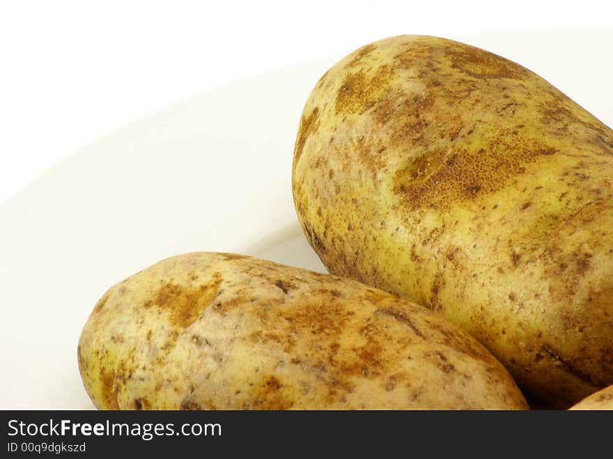 Raw Whole Potatos