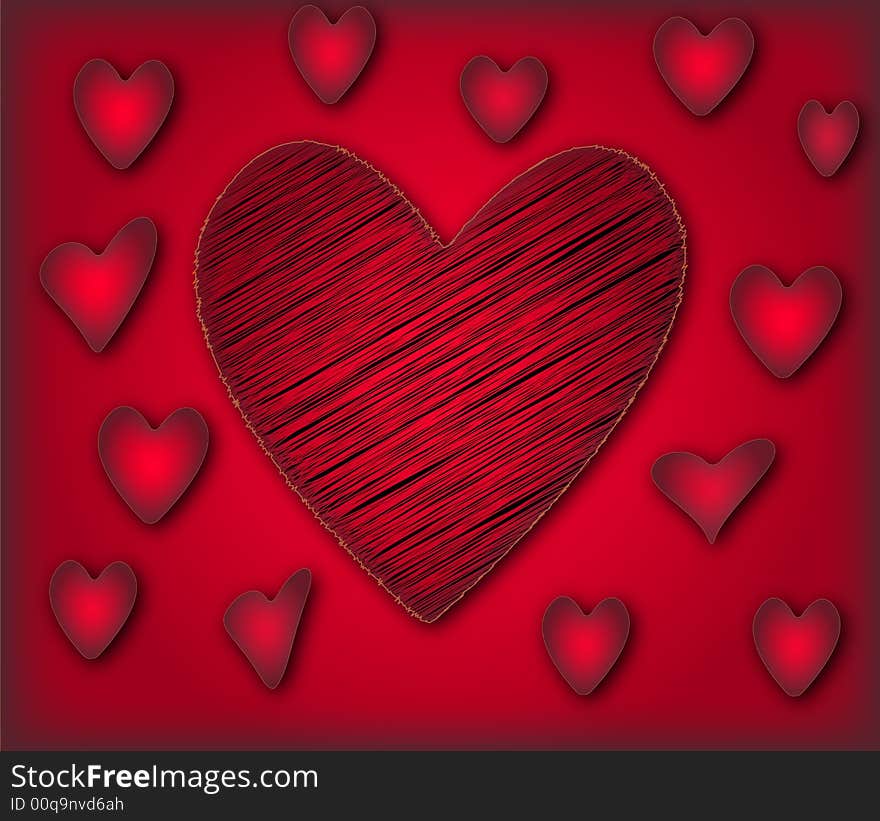 Valantine background vector