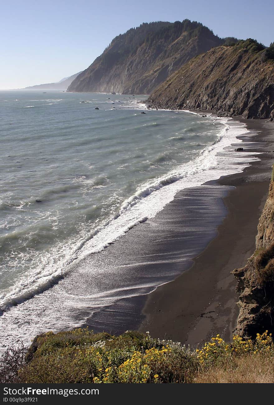 A wonderful shot of the Lost Coast trail in California. A wonderful shot of the Lost Coast trail in California.