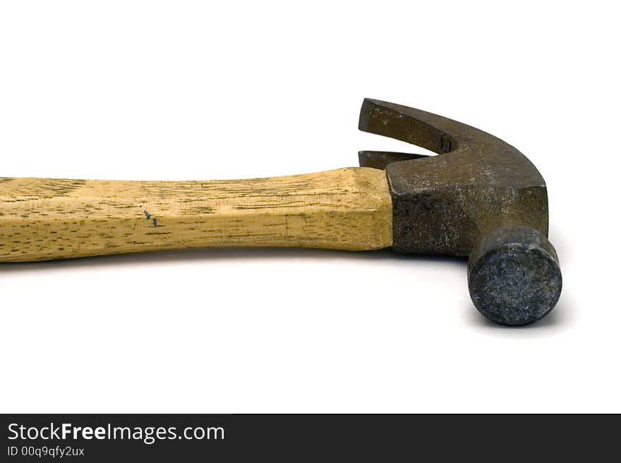 Isolated shot of a hammer. Isolated shot of a hammer.