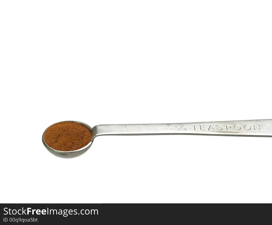 Cinnamon in measuring teaspoon