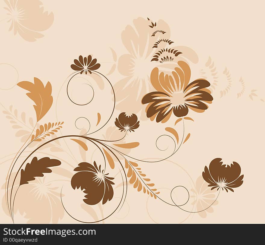 Abstract Floral Background