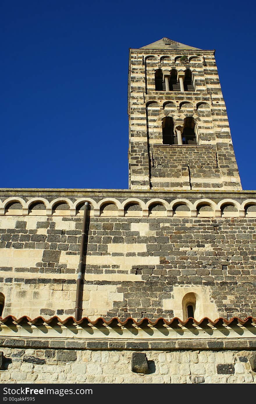 Belltower of Abbey SS. Saccargia , Sardinia. Belltower of Abbey SS. Saccargia , Sardinia