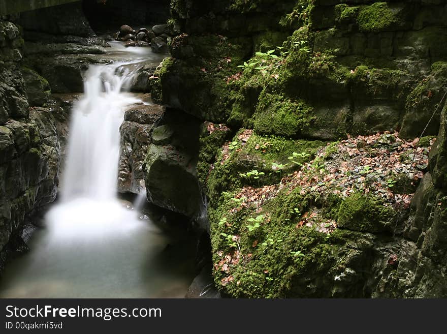 Nature landscape, streaming spring creek