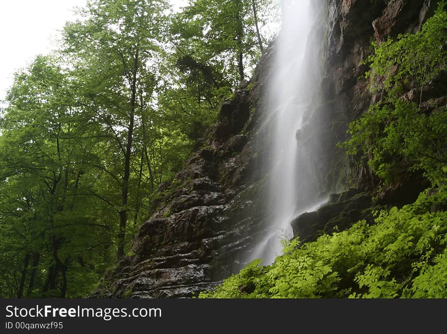 Nature landscape, streaming spring creek