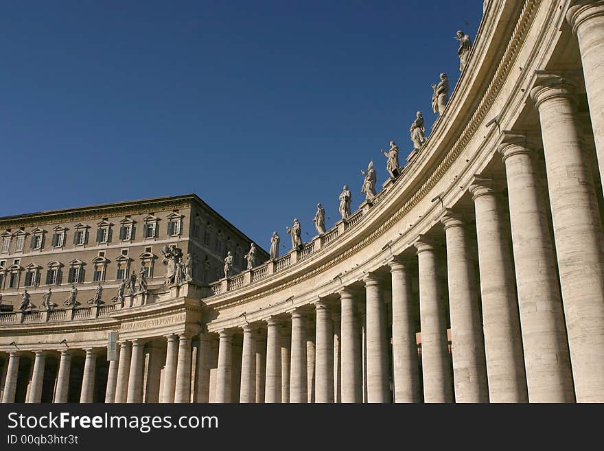 Saint Peter square detail