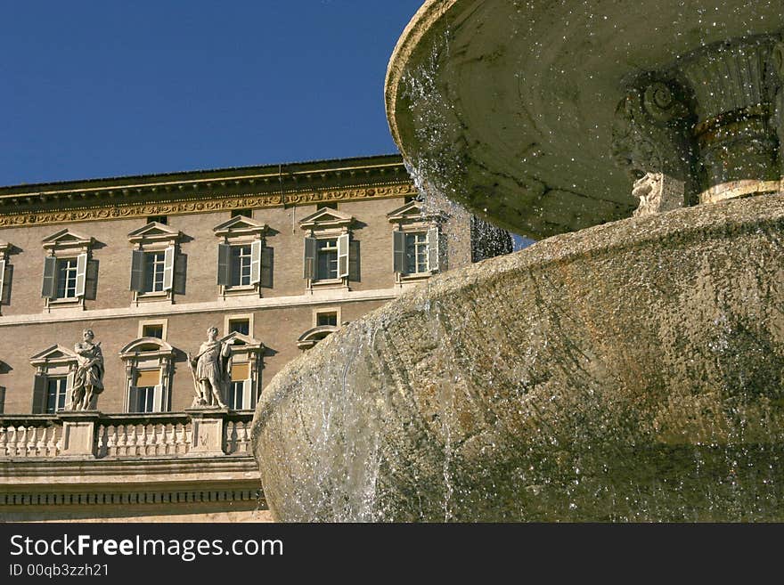 Saint Peter square detail