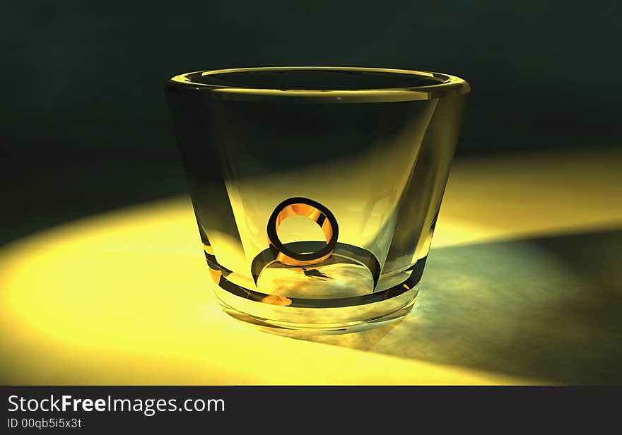 Ring In Glass