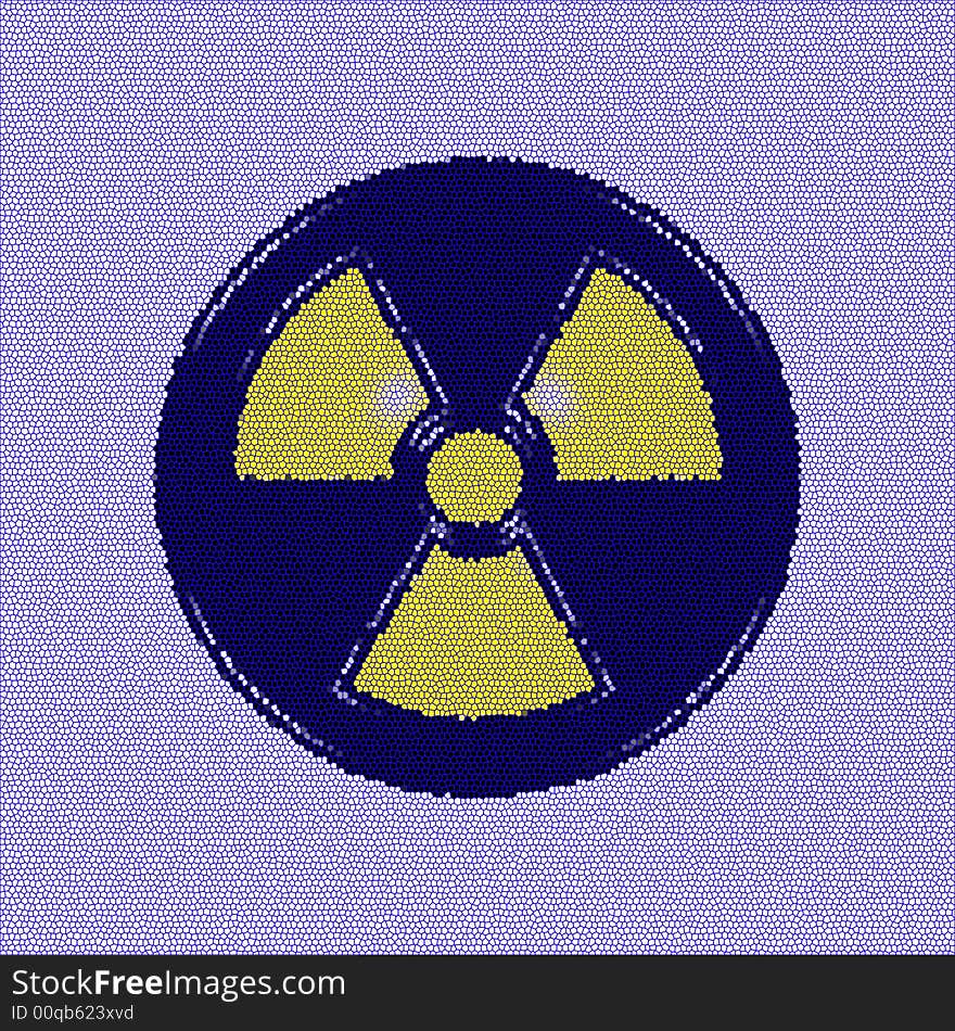 A computer Icon - RadioActive illustration