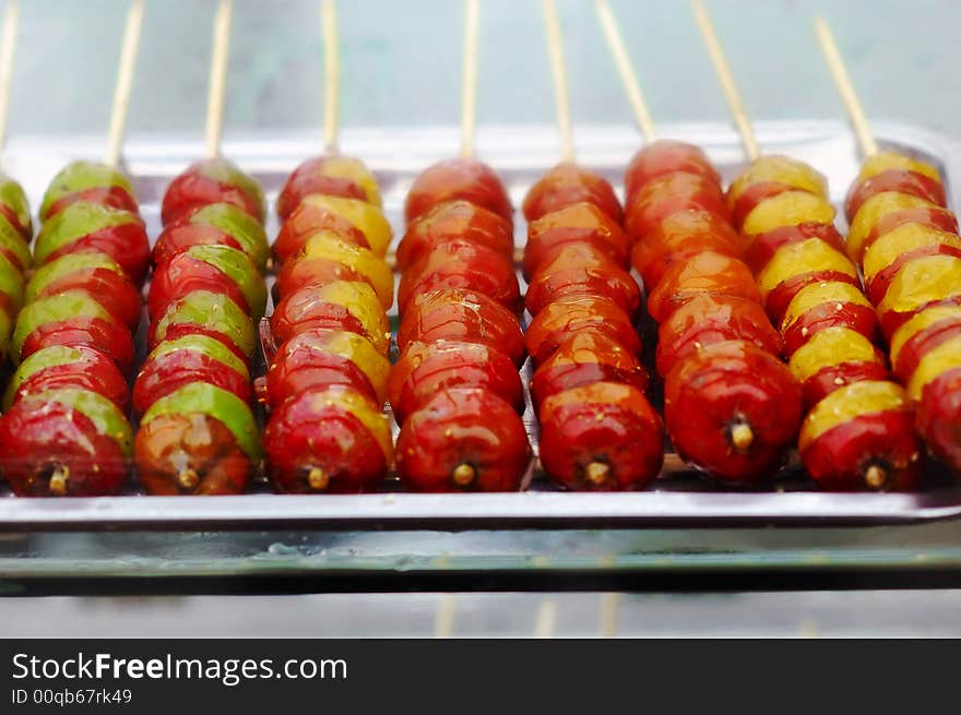 Tomatoes on sticks