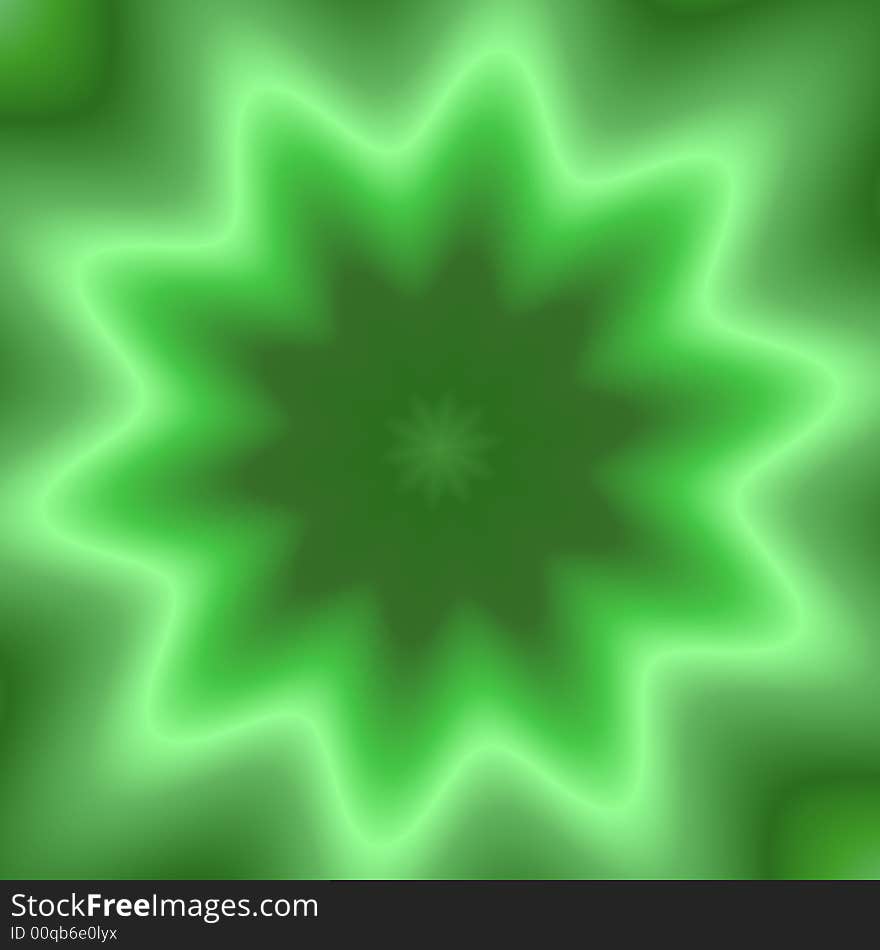 Green background - computer generated image