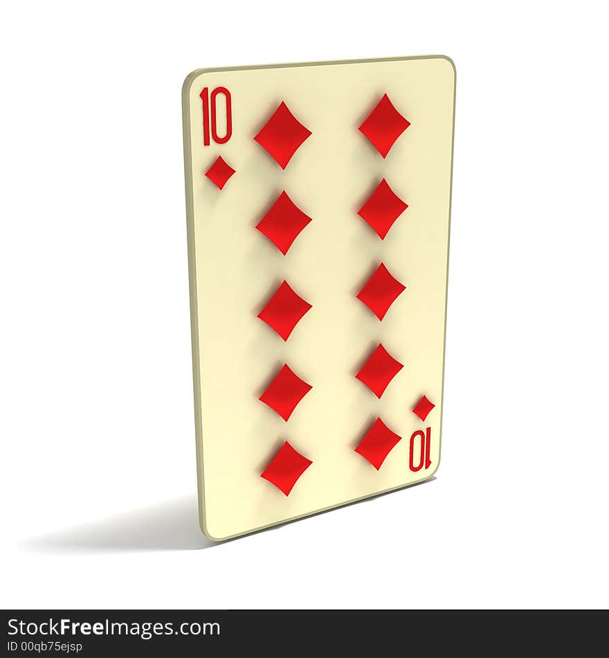 Playing Card: Ten of Diamonds