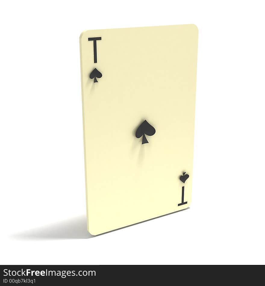 Playing Card: Ace of Spades