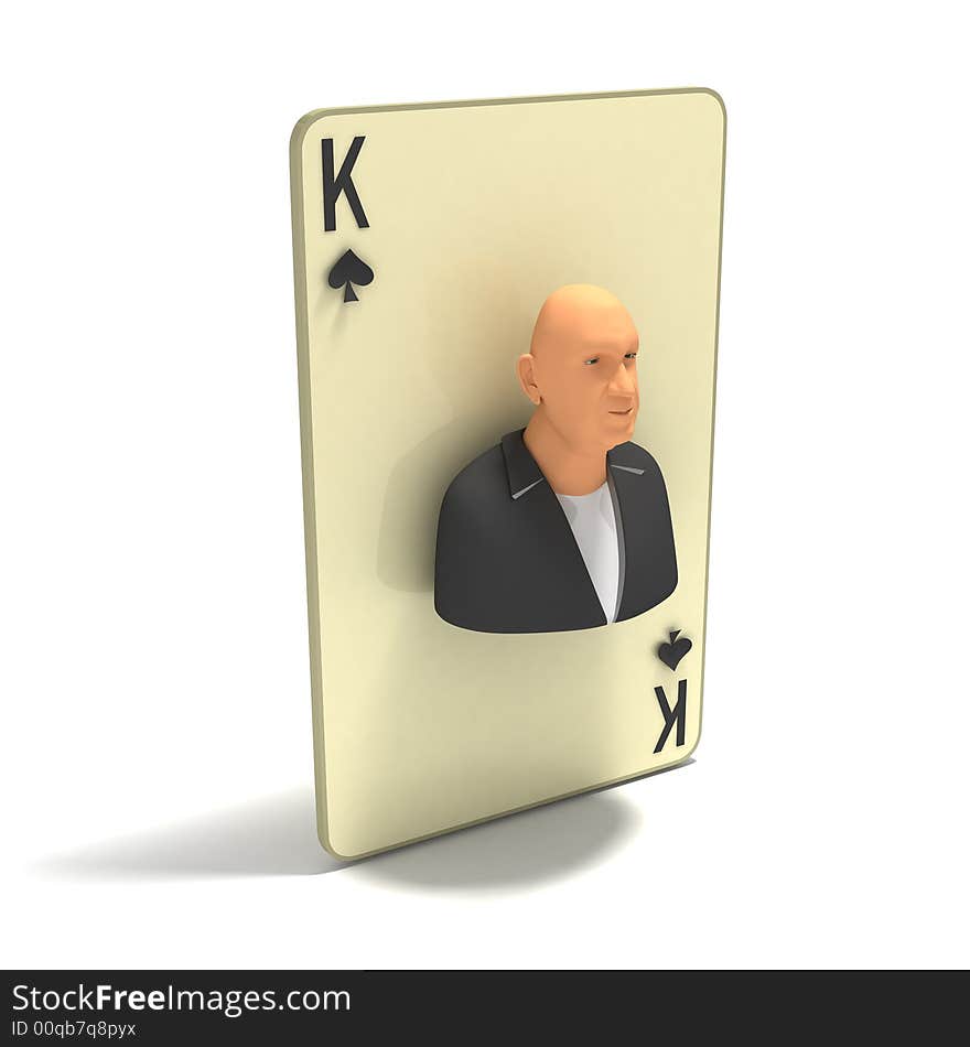 Playing Card: King Of Spades, Variant 2