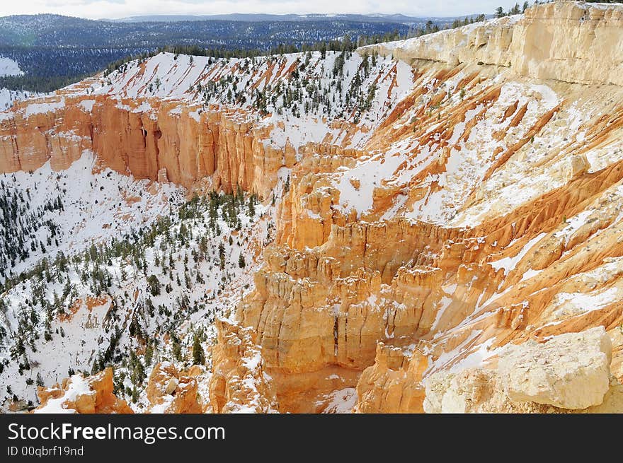 Bryce Canyon National Park in winter. Bryce Canyon National Park in winter