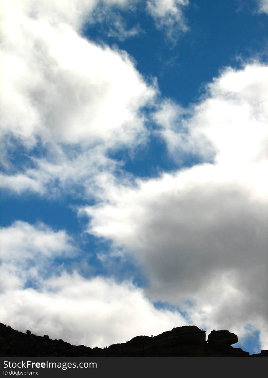 Camel Head, also called lizard head rock with clouds. Camel Head, also called lizard head rock with clouds.