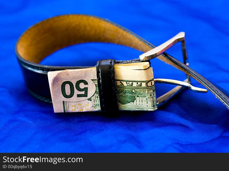 50 dollar bill in belt, spare