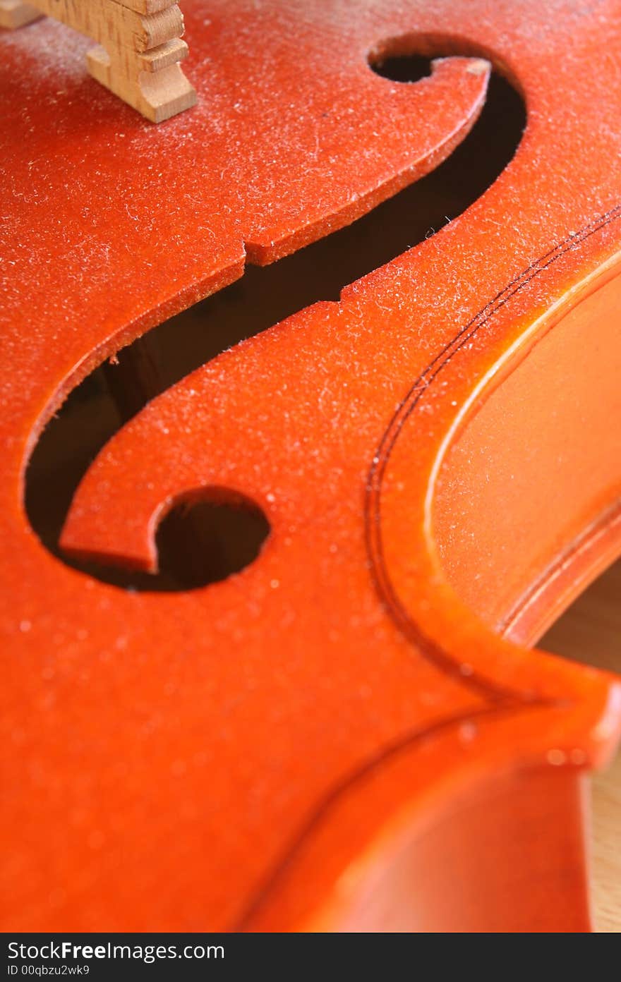 Close up on f hole of a violin. Close up on f hole of a violin