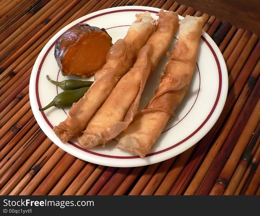 Springrolls meal