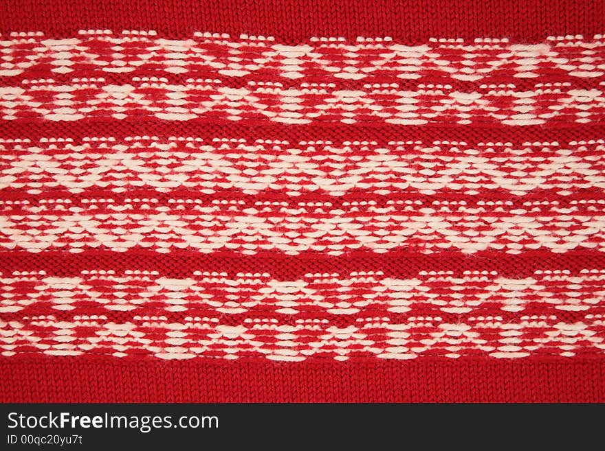 Ornament Red Jersey Texture