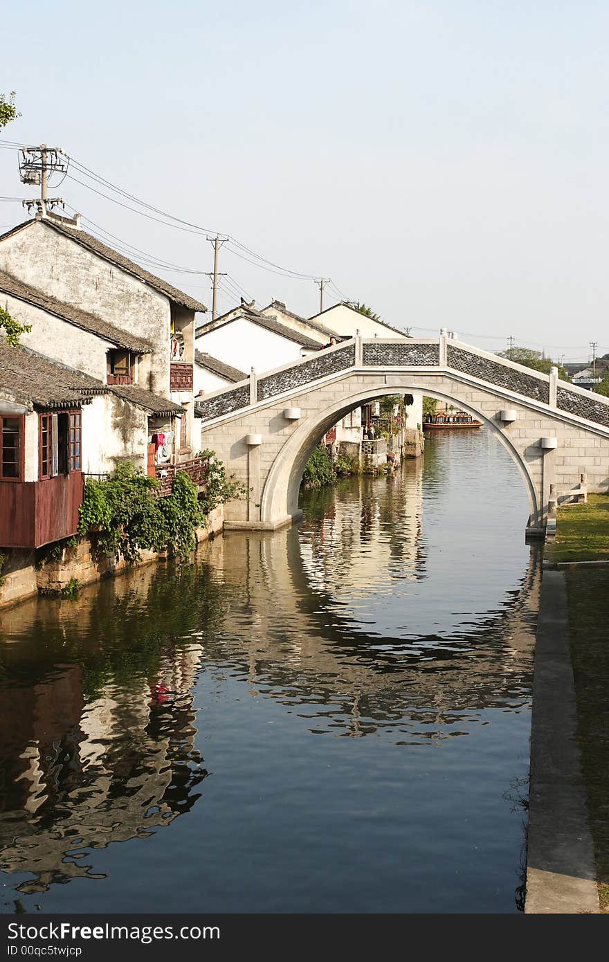 Grand canal bridge in Jiangshu Province, China. Grand canal bridge in Jiangshu Province, China