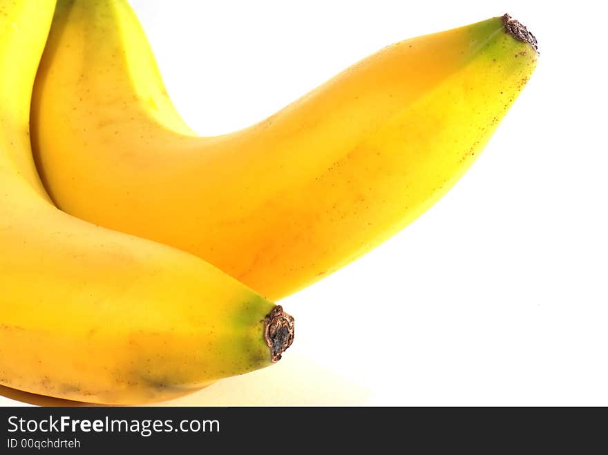 Bananas in close-up