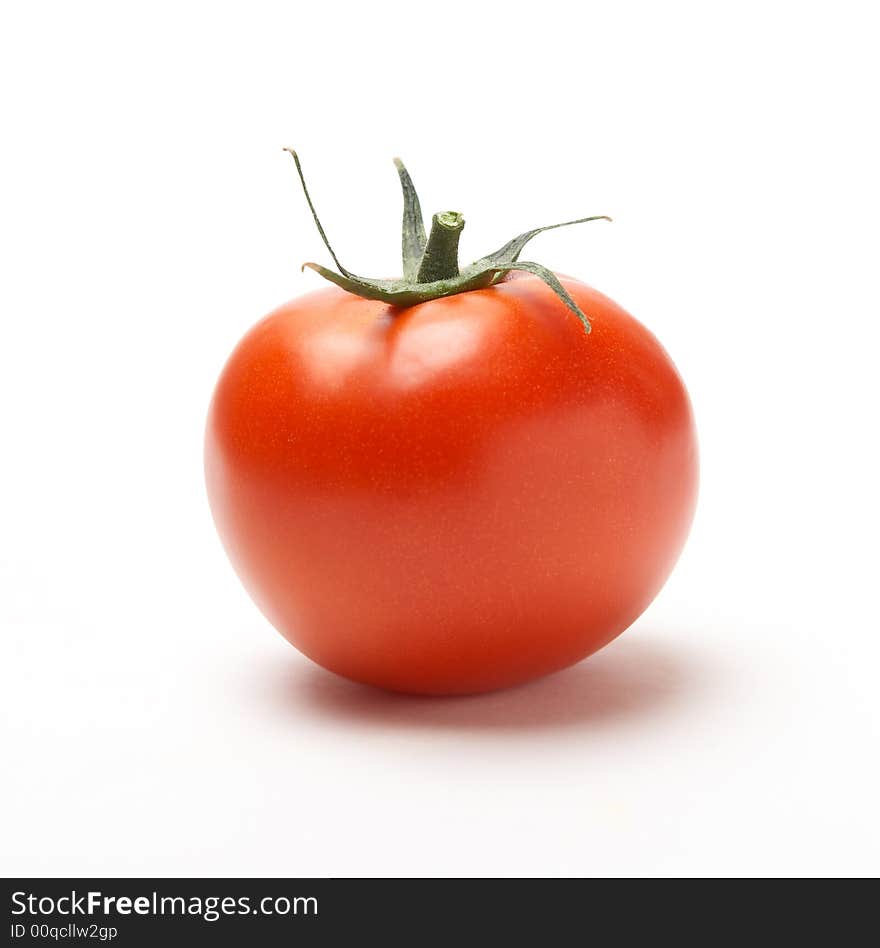 Red Tomato isolated on white background